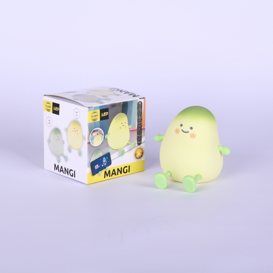Globo - LED RGBW Stmievateľné nabíjateľné detské nočné svetlo LED/2W/5V 1200 mAh mango