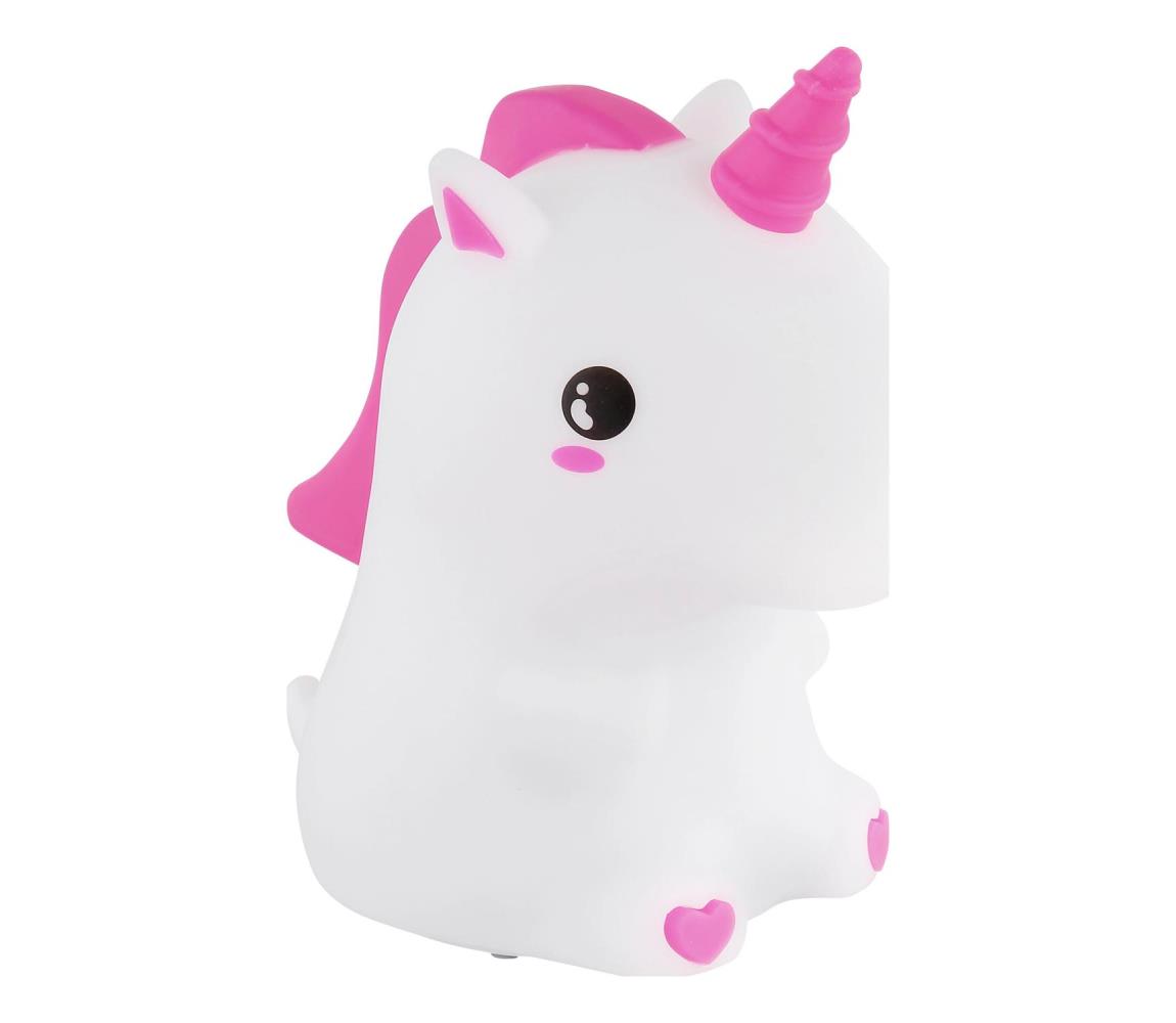 Globo 2873-LED RGBW stmievateľné nabíjateľné detské nočné svetlo UNICORN LED/1,5W/5V 1200 mAh jednorožec 2873