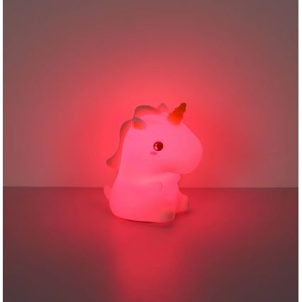 Globo - LED RGBW stmievateľné nabíjacie detské nočné svetlo LED/1,5W/5V 1200 mAh jednorožec