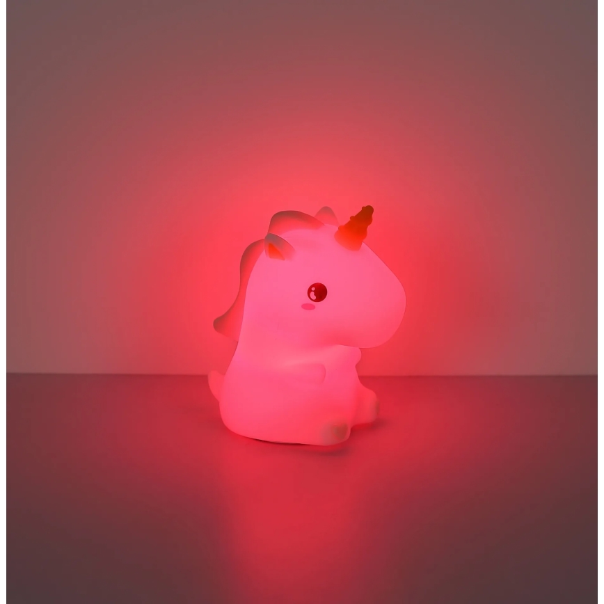 Globo - LED RGBW stmievateľné nabíjacie detské nočné svetlo LED/1,5W/5V 1200 mAh jednorožec
