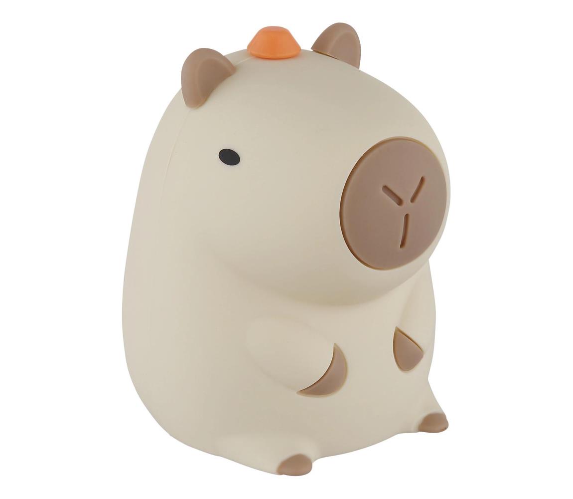 Globo 2874-LED RGBW Stmievateľné dobíjateľné detské nočné svetlo CAPYBARA LED/1,5W/5V 1200 mAh kapibara 2874