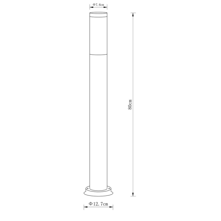 Globo - Vonkajšia lampa 1xE27/23W/230V 80 cm IP44