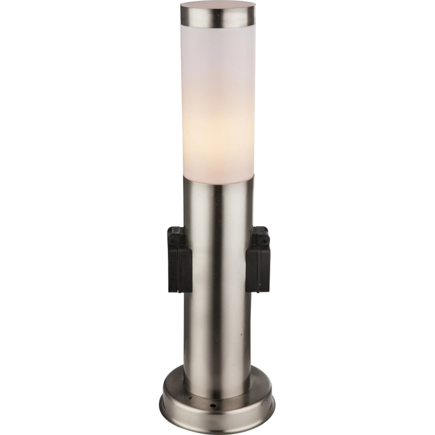 Globo - Vonkajšia lampa s 2 zásuvkami 1xE27/23W/230V IP44