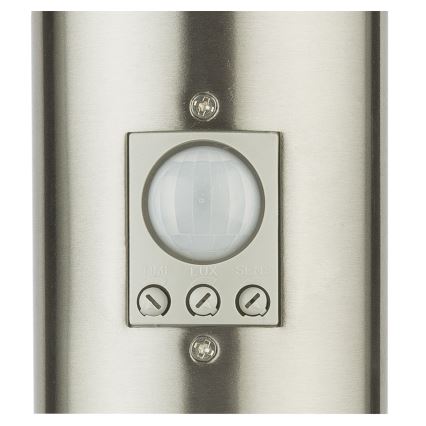 Globo - LED Vonkajšia lampa so senzorom a 2 zásuvkami LED/9W/230V 60 cm SCHUKO IP44