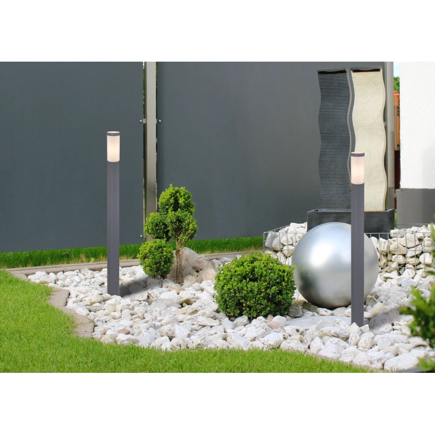 Globo - Vonkajšia lampa 1xE27/60W/230V IP44 110 cm antracit