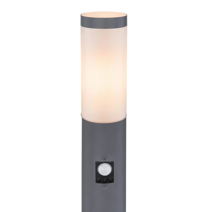 Globo - Vonkajšia lampa so senzorom 1xE27/15W/230V IP44 110 cm antracit