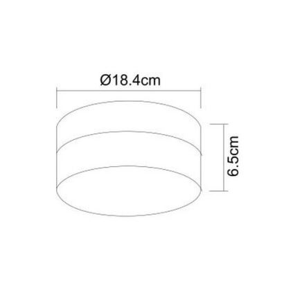 Globo - Kúpeľňové svietidlo 1xE27/60W/230V pr. 18,4 cm IP44