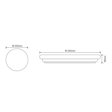 Globo - LED Vonkajšie stropné svietidlo 1xLED/24W/230V IP54