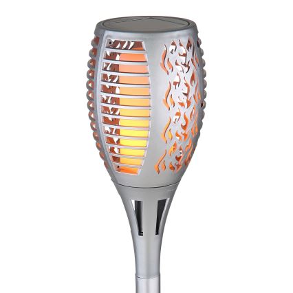 Globo - LED Solárne svietidlo LED/3,6W/3V 1800K IP44 lesklý chróm