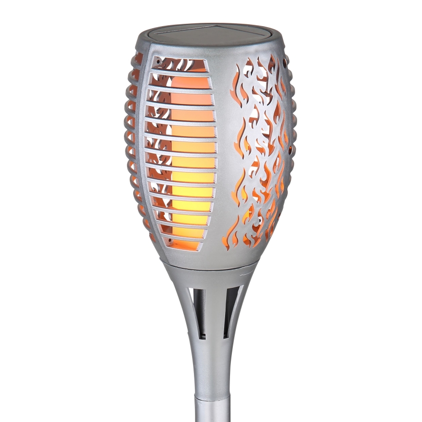 Globo - LED Solárne svietidlo LED/3,6W/3V 1800K IP44 lesklý chróm