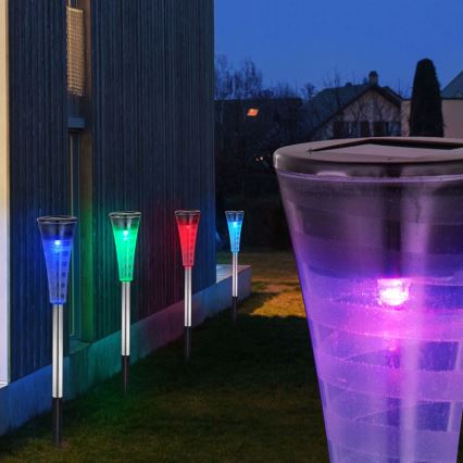 Globo 33079-5 - SET 5x Solárne svietidlo RGB-LED/0,06W/3,2V