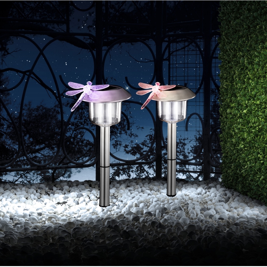 Globo - LED RGB Solárna lampa 2xLED/6V IP44