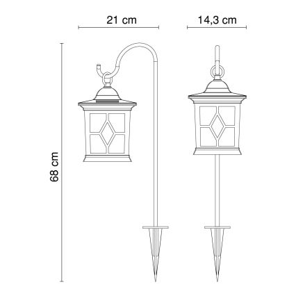 Globo - LED Solárne svietidlo LED/0,06W IP44