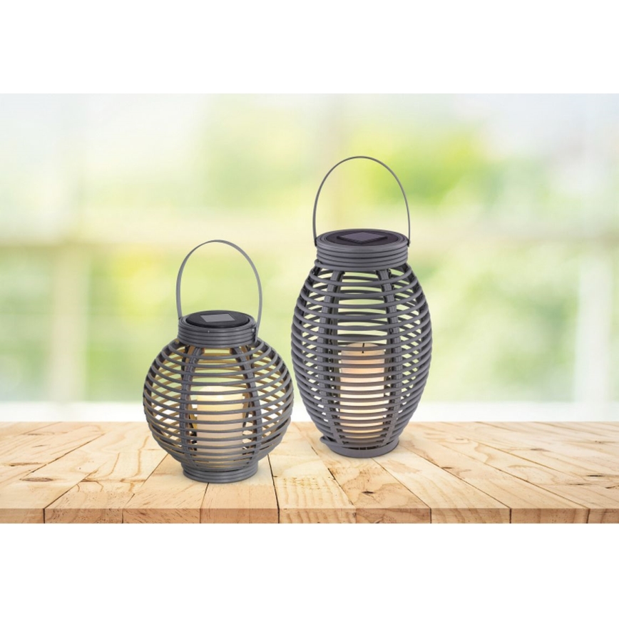Globo - LED Solárne svietidlo LED/0,06W/3,2V IP44 200 mAh ratan