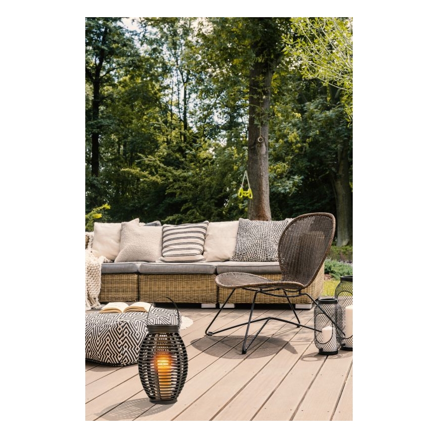 Globo - LED Solárne svietidlo LED/0,06W/3,2V IP44 200 mAh ratan