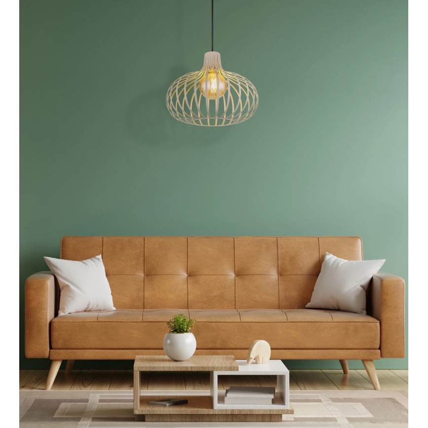 Globo - Luster na lanku 1xE27/40W/230V béžový