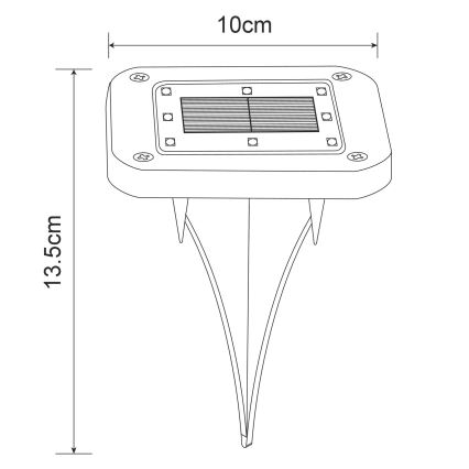 Globo - SADA 2x LED Solárne svietidlo LED/0,8W/1,2V IP44 300 mAh