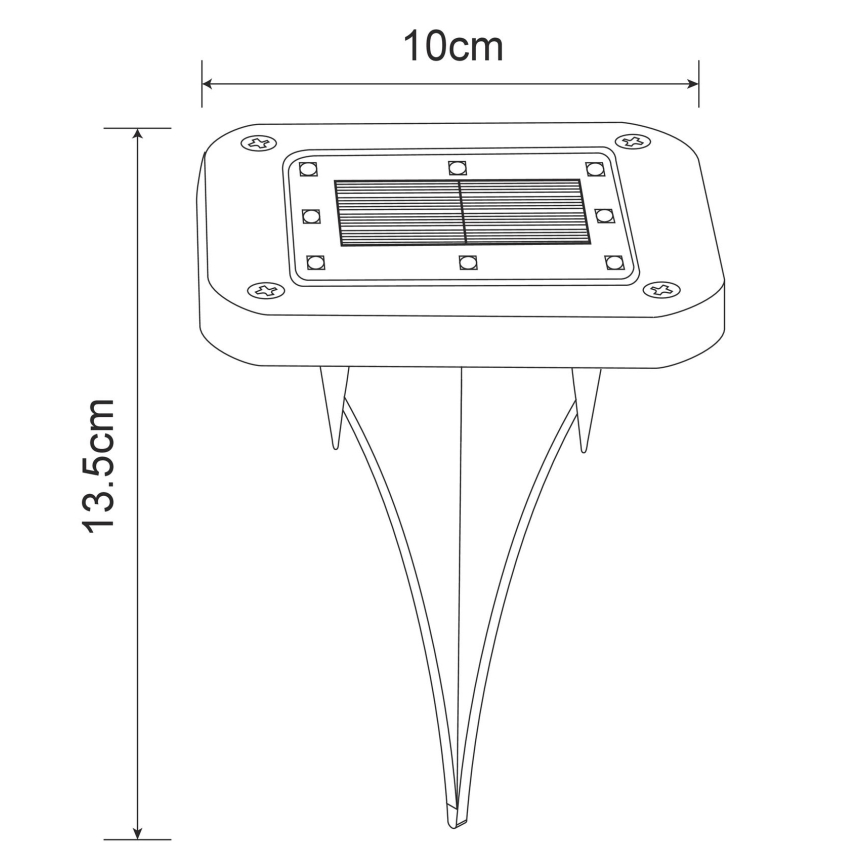 Globo - SADA 2x LED Solárne svietidlo LED/0,8W/1,2V IP44 300 mAh