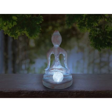 Globo - solárne LED svietidlo LED/3V IP44 200 mAh socha Budhu