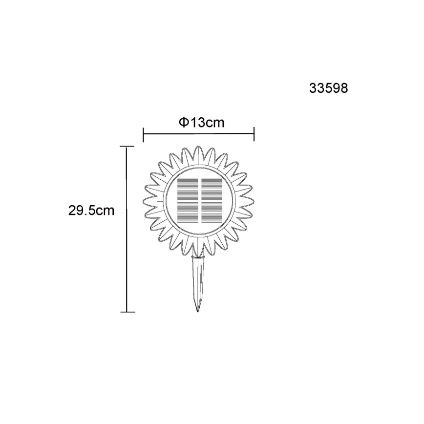 Globo - LED Solárne svietidlo LED/0,06W/3V slunečnice IP44