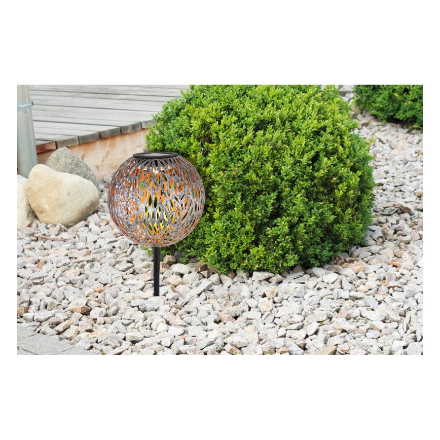 Globo - LED Solárne svietidlo LED/0,06W/1,2V strieborná IP44 180x540 mm