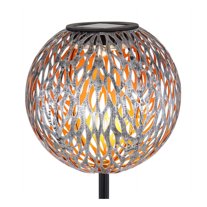 Globo - LED Solárne svietidlo LED/0,06W/1,2V strieborná IP44 180x540 mm
