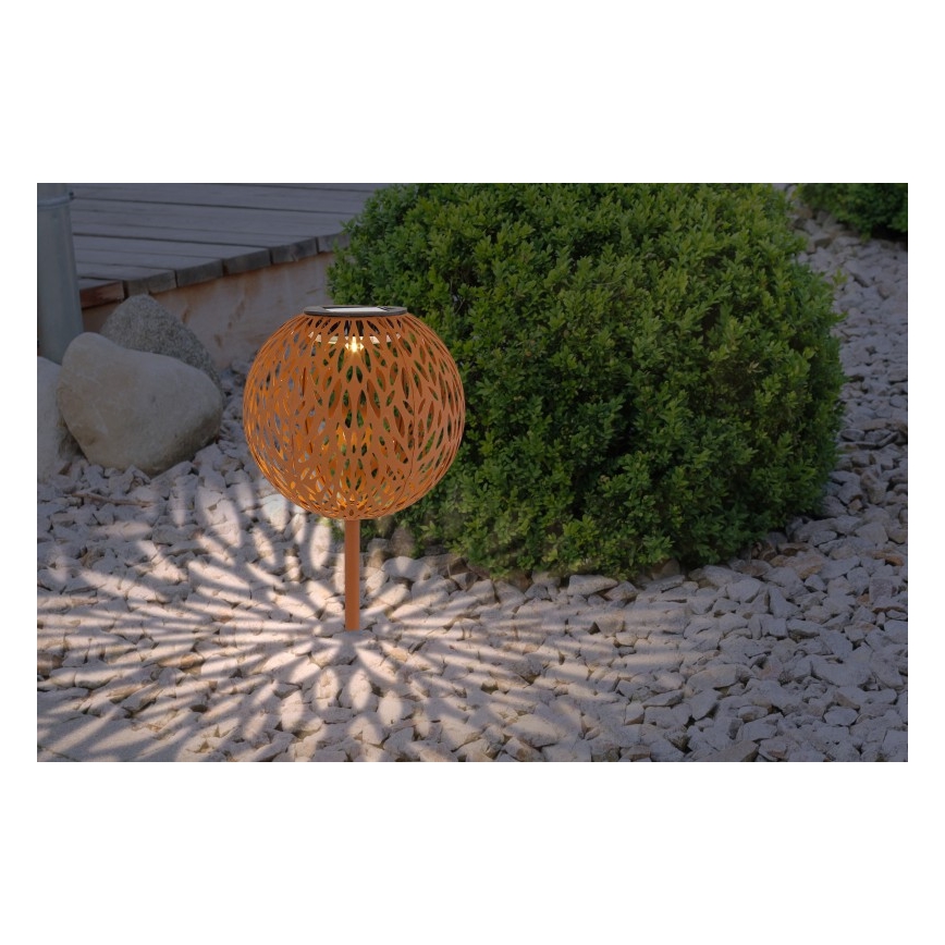 Globo - Solárne svietidlo LED/0,06W/1,2V hrdza IP44 180x540 mm