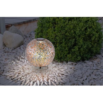 Globo - LED Solárne svietidlo LED/0,06W/1,2V strieborná IP44 270x380 mm