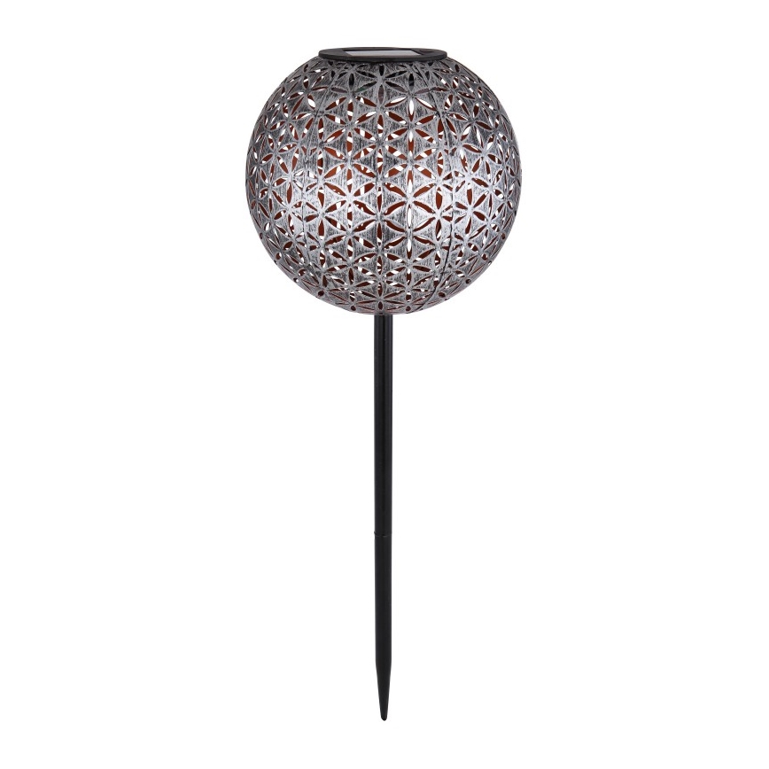 Globo - LED Solárne svietidlo LED/0,06W/1,2V strieborná IP44 180x540 mm