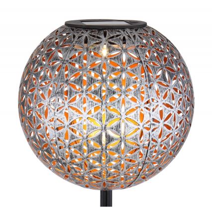 Globo - LED Solárne svietidlo LED/0,06W/1,2V strieborná IP44 180x540 mm