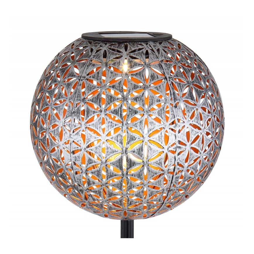 Globo - LED Solárne svietidlo LED/0,06W/1,2V strieborná IP44 180x540 mm