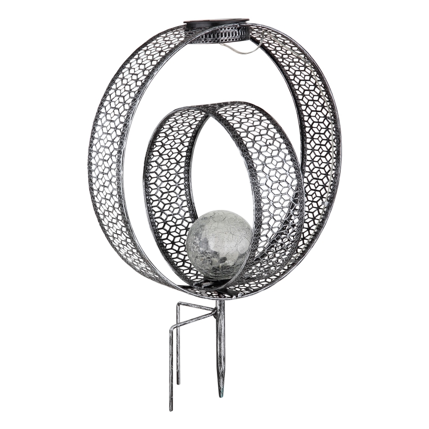 Globo - LED Solárne svietidlo LED/0,06W/1,2V strieborná IP44