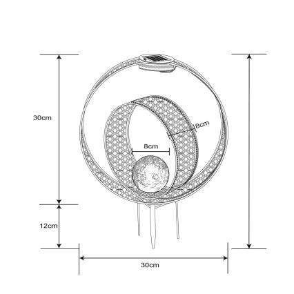 Globo - LED Solárne svietidlo LED/0,06W/1,2V strieborná IP44