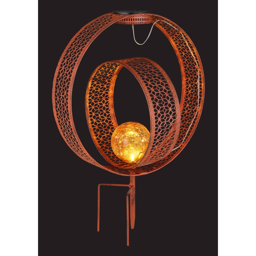 Globo - LED Solárne svietidlo LED/0,06W/1,2V hrdza IP44