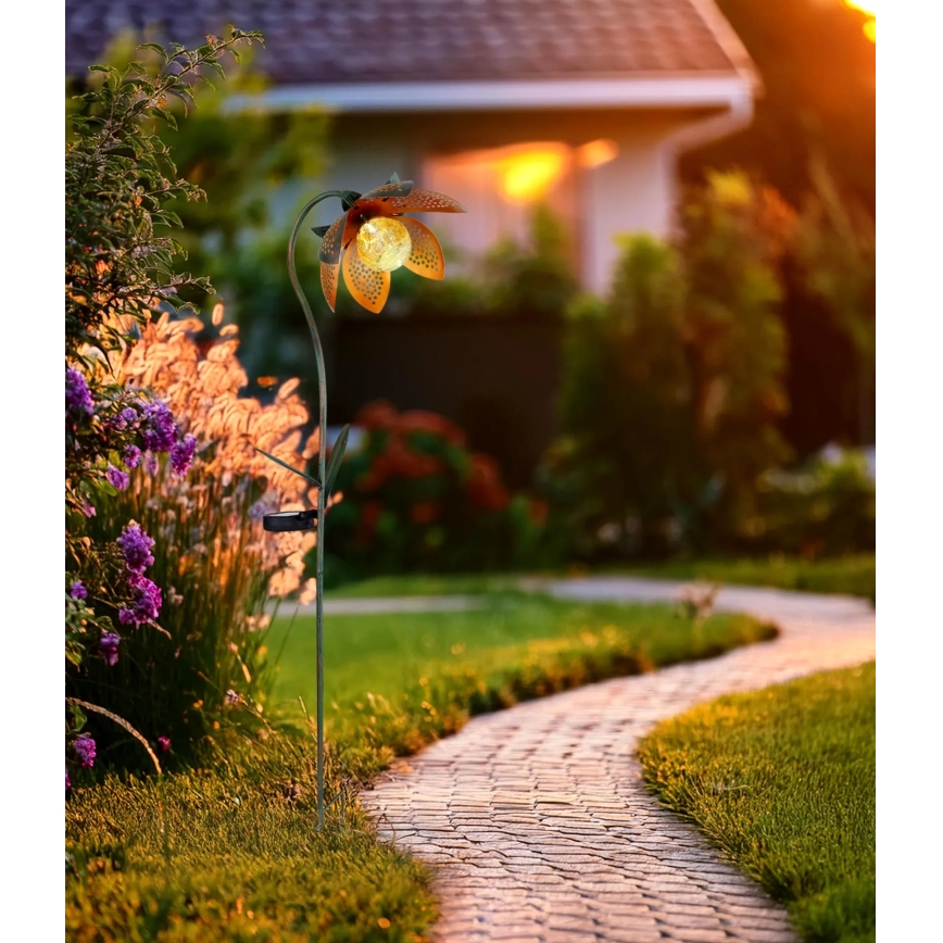 Globo - LED solárne svietidlo LED/3,2V IP44 200 mAh kvet