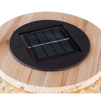 Globo - LED Solárne svietidlo LED/0,06W/3V bambus IP44 600 mAh