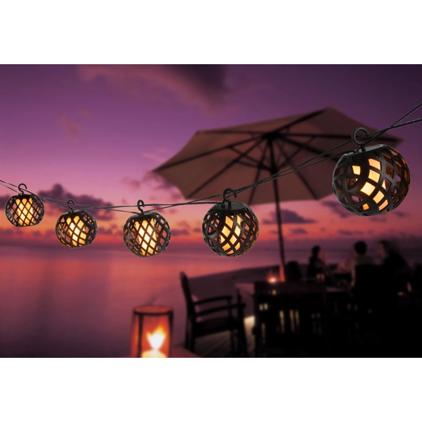 Globo - LED Solárna dekoračná reťaz 98xLED/0,1W/3V 410 cm IP44