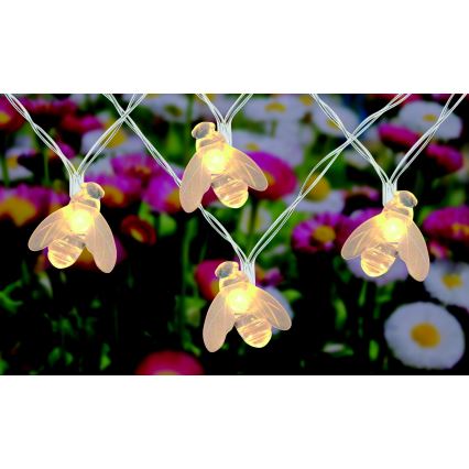 Globo - LED Solárna reťaz 20xLED/0,06W/3V IP44 300 mAh