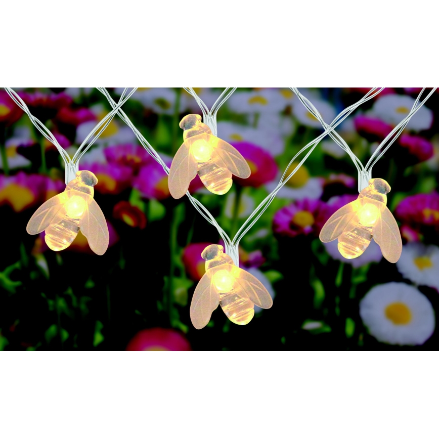 Globo - LED Solárna reťaz 20xLED/0,06W/3V IP44 300 mAh