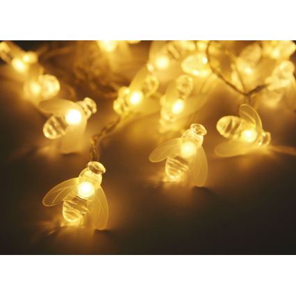 Globo - LED Solárna reťaz 20xLED/0,06W/3V IP44 300 mAh