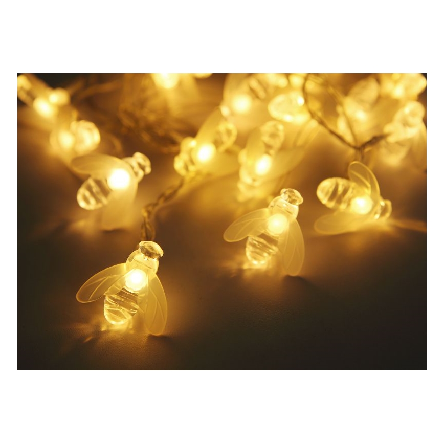 Globo - LED Solárna reťaz 20xLED/0,06W/3V IP44 300 mAh