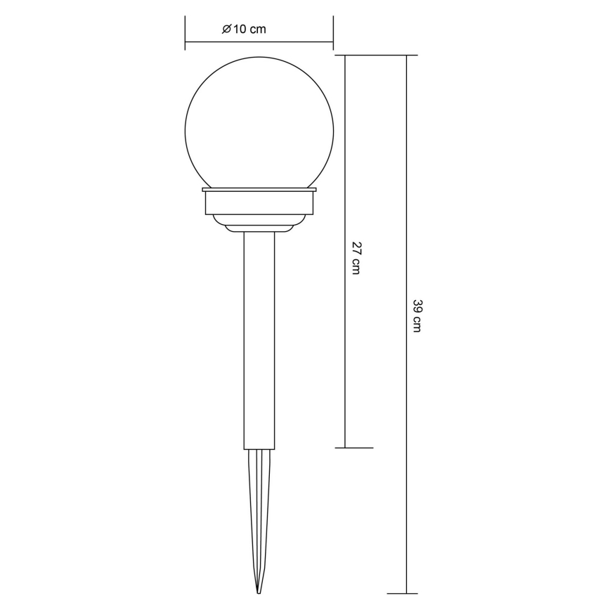 Globo 33699-12 - LED Solárna lampa LED/1,2V IP44 100 mAh