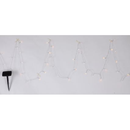 Globo - LED Solárna reťaz 10 m 50xLED/2,4V IP44 600 mAh