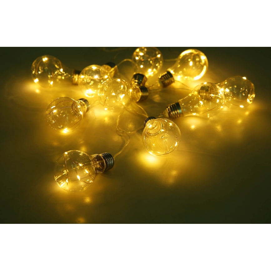 Globo - LED Solárna reťaz 10xLED/0,06W/3,2V 380 cm IP44