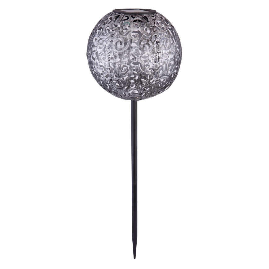 Globo - LED Solárne svietidlo LED/0,06W/1,2V strieborná IP44 185x540 mm