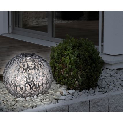 Globo - LED Solárne svietidlo LED/0,06W/1,2V strieborná IP44 285x400 mm