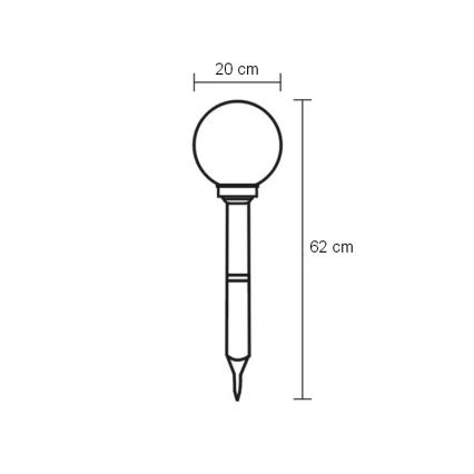 Globo - LED Vonkajšie osvetlenie LED/0,06W/3,2V IP44