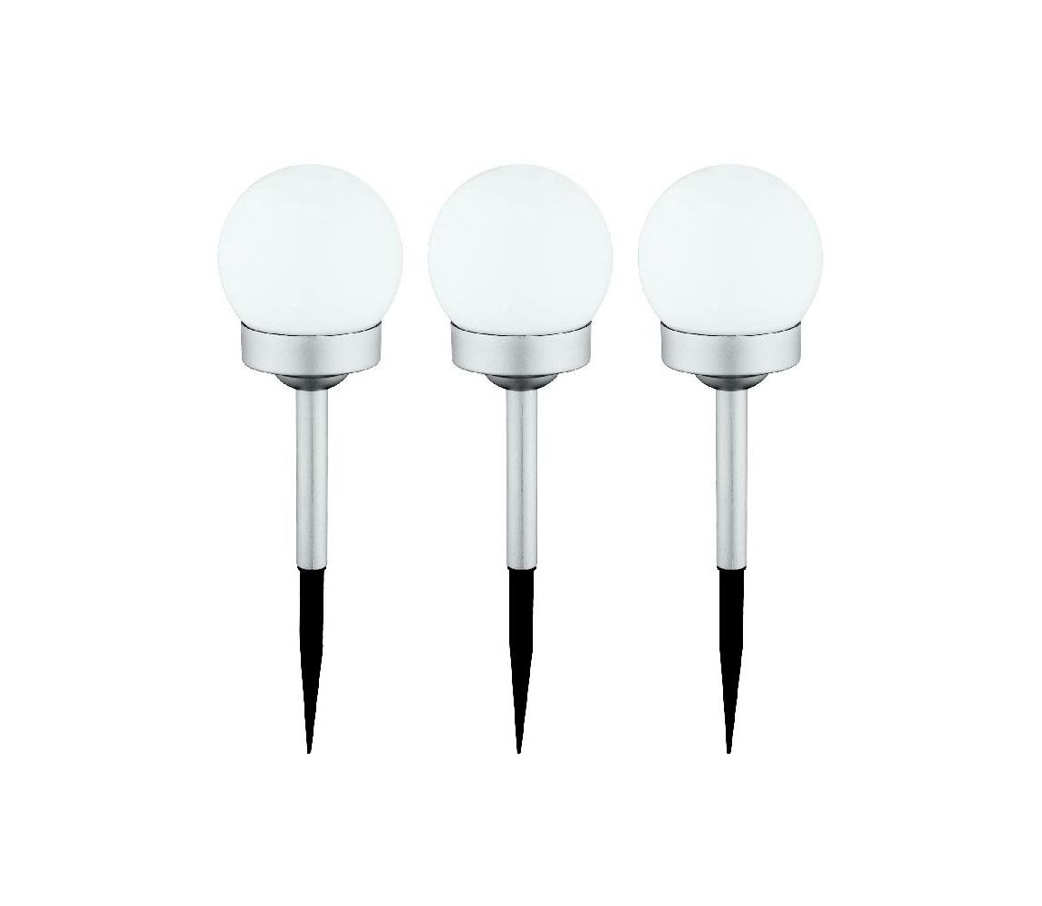 Globo Globo 33770-3 - SADA 3x LED Solárne svietidlo SOLAR LED/0,06W/3V pr. 10 cm IP44