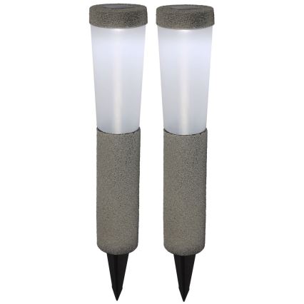 Globo - SADA 2x LED Solárne svietidlo LED/0,1W/3V 6000K IP44