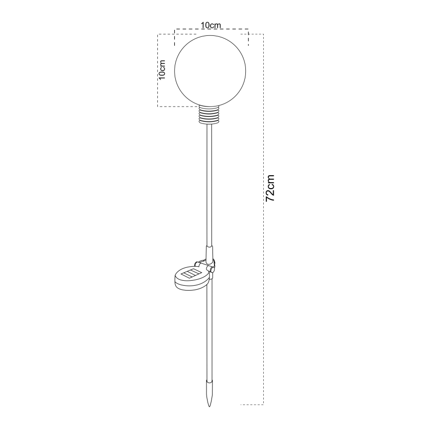 Globo - LED solárne svietidlo LED/3,2V IP44 600 mAh